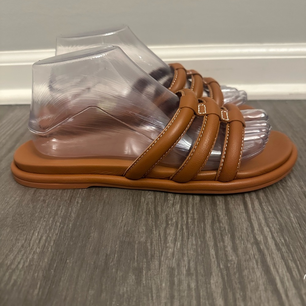 Olukai Woman’s Brown Slip On Slide Sandals Size 9